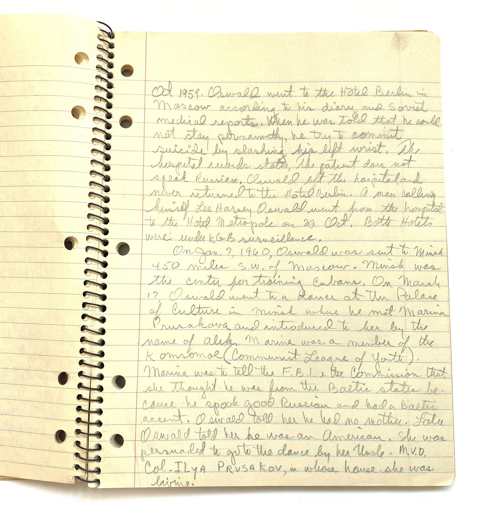 Frank Sturgis – Kennedy Era CIA Operative & Watergate Figure – 7-Page JFK Assassination  - 7