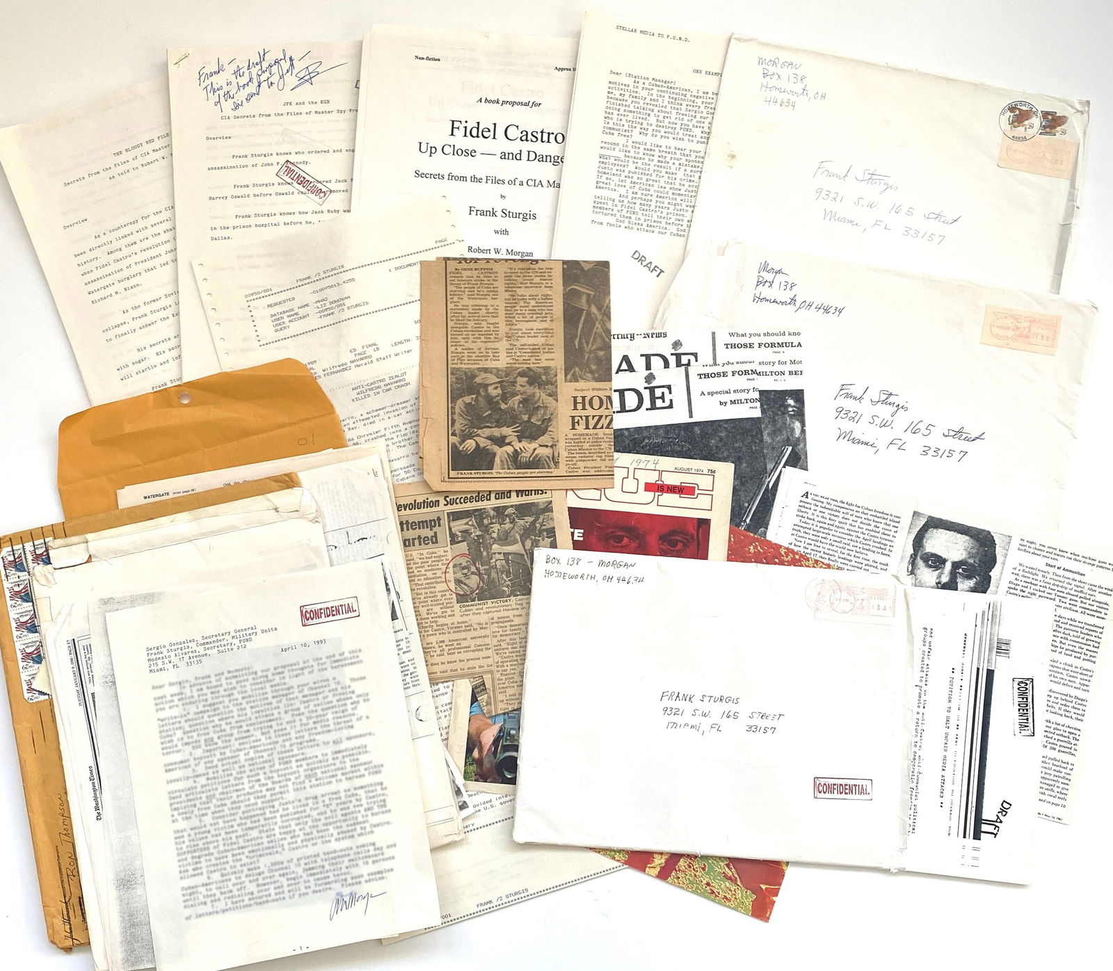 Frank Sturgis – Kennedy Era CIA Operative & Watergate Figure – Archive of Personal Paper (1 of 6)