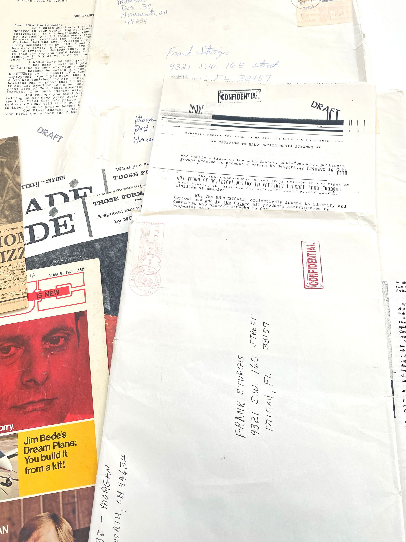 Frank Sturgis – Kennedy Era CIA Operative & Watergate Figure – Archive of Personal Paper - 5