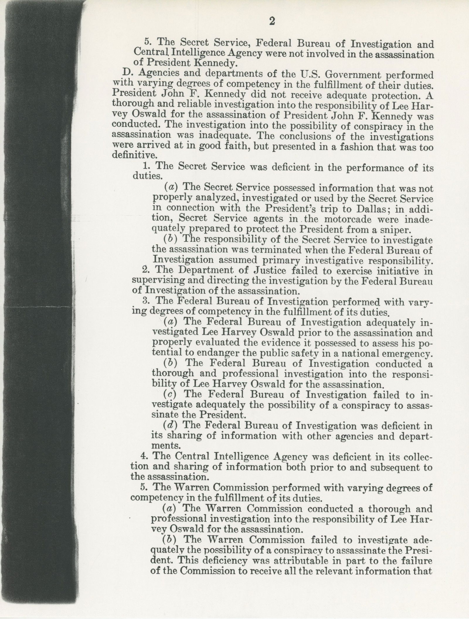 Louis Stokes – Chair of the House Select Committee on Assassinations – Autographed TLS w - 3