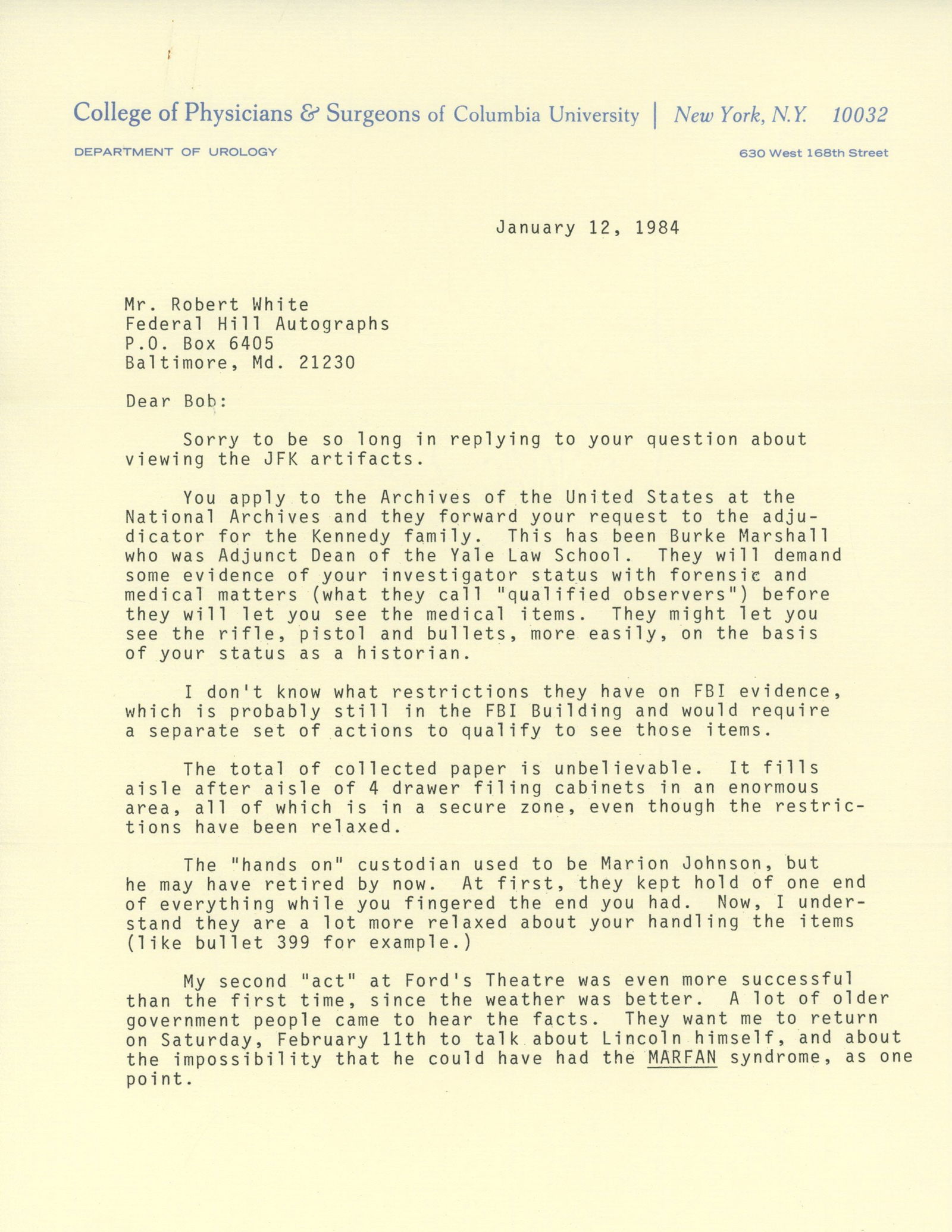 John K. Lattimer – Renowned Forensic Physician – Autographed Typed Letter to Collector R - 2