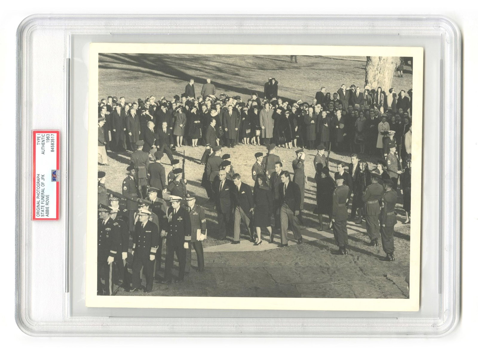 John F. Kennedy State Funeral – 10 x 8" Original Type I Photo Featuring Jackie & RFK – A (1 of 2)