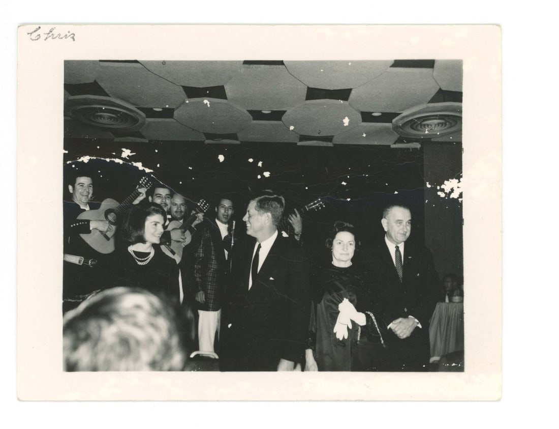 John F. Kennedy & Jacqueline Kennedy – Houston Reception Photograph – Nov. 21, 1963 R - 2