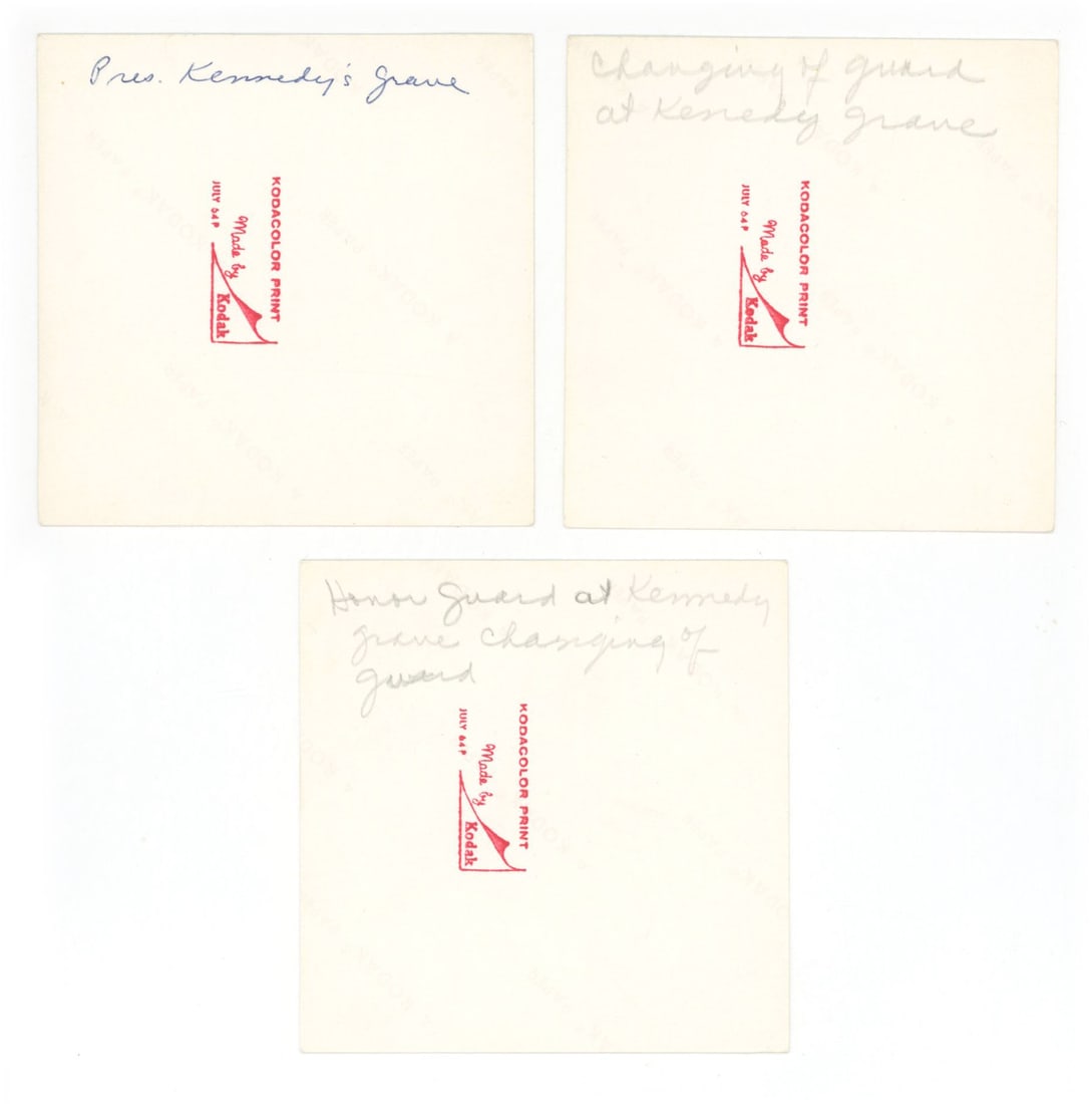 John F. Kennedy – Funeral & Gravesite – Original Period Color 3.5 x 3.5" Photograph Grou - 2