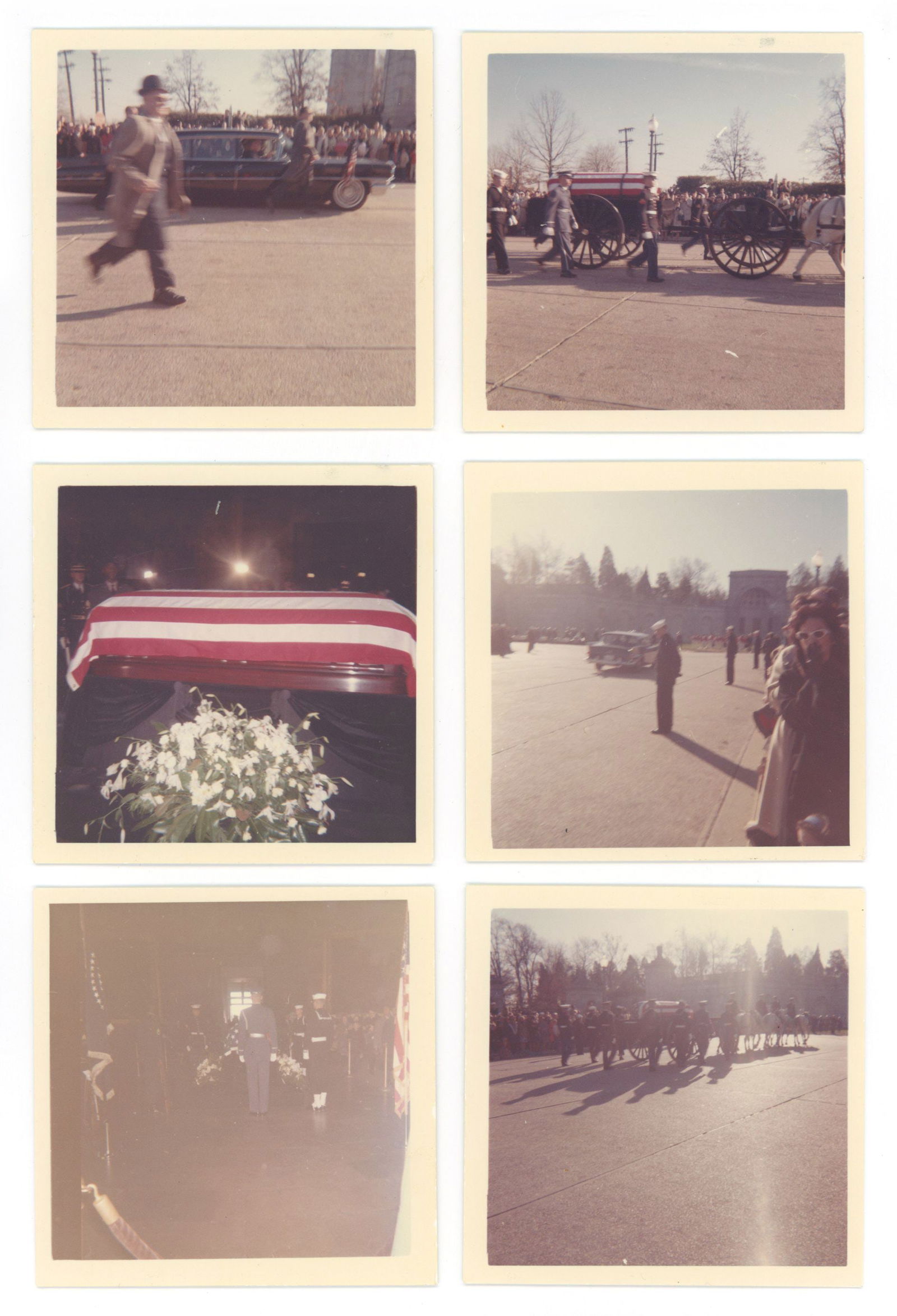 John F. Kennedy – Assassination Funeral – Original Period 3.5 x 3.5” Photo Set (8) - 2