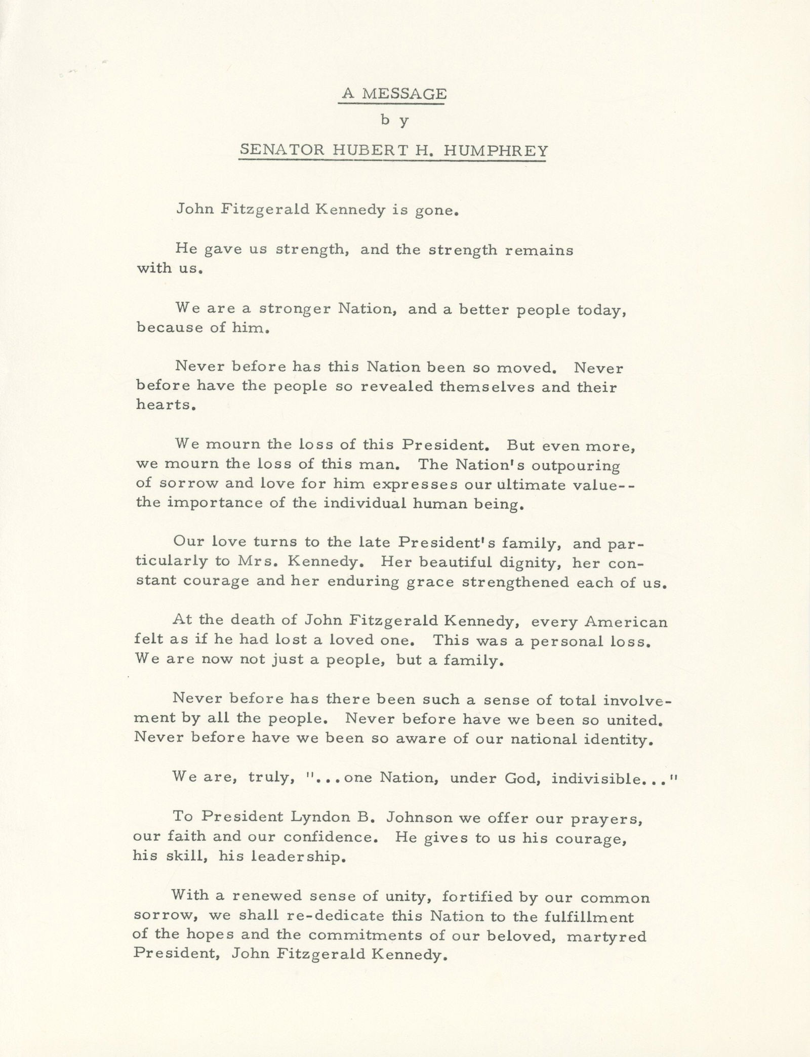 Earl Warren, John McCormack & Mike Mansfield – JFK Eulogies Signed – Capitol Rotunda, No - 5