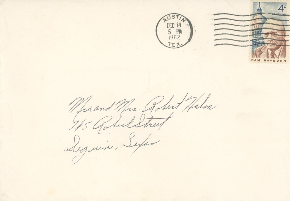 John F. Kennedy – Texas Welcome Dinner Invitation – Nov. 22, 1963 – With Envelope - 2