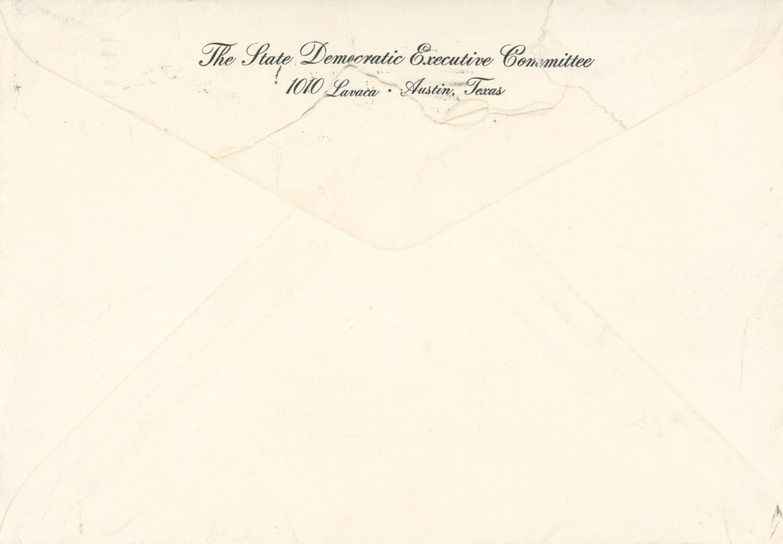 John F. Kennedy – Texas Welcome Dinner Invitation – Nov. 22, 1963 – With Envelope - 3