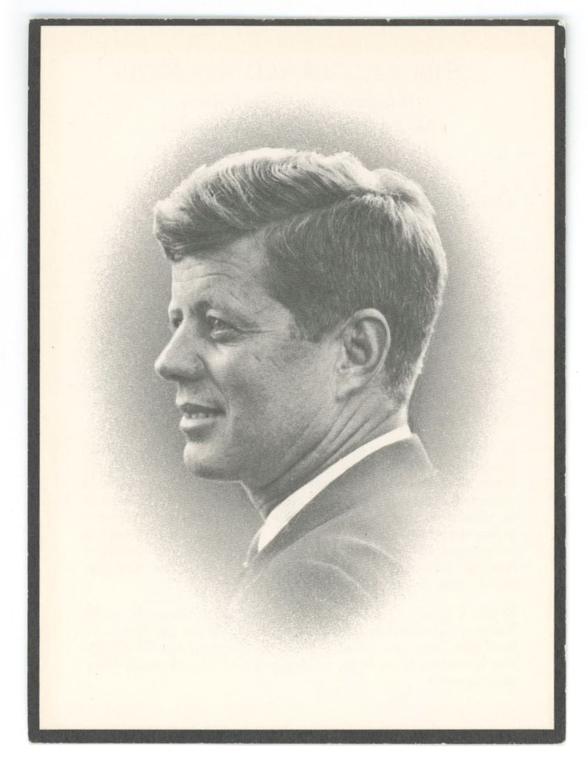 John F. Kennedy – Funeral Service Announcement, Mass Booklet & Prayer Card – Arlington B - 5