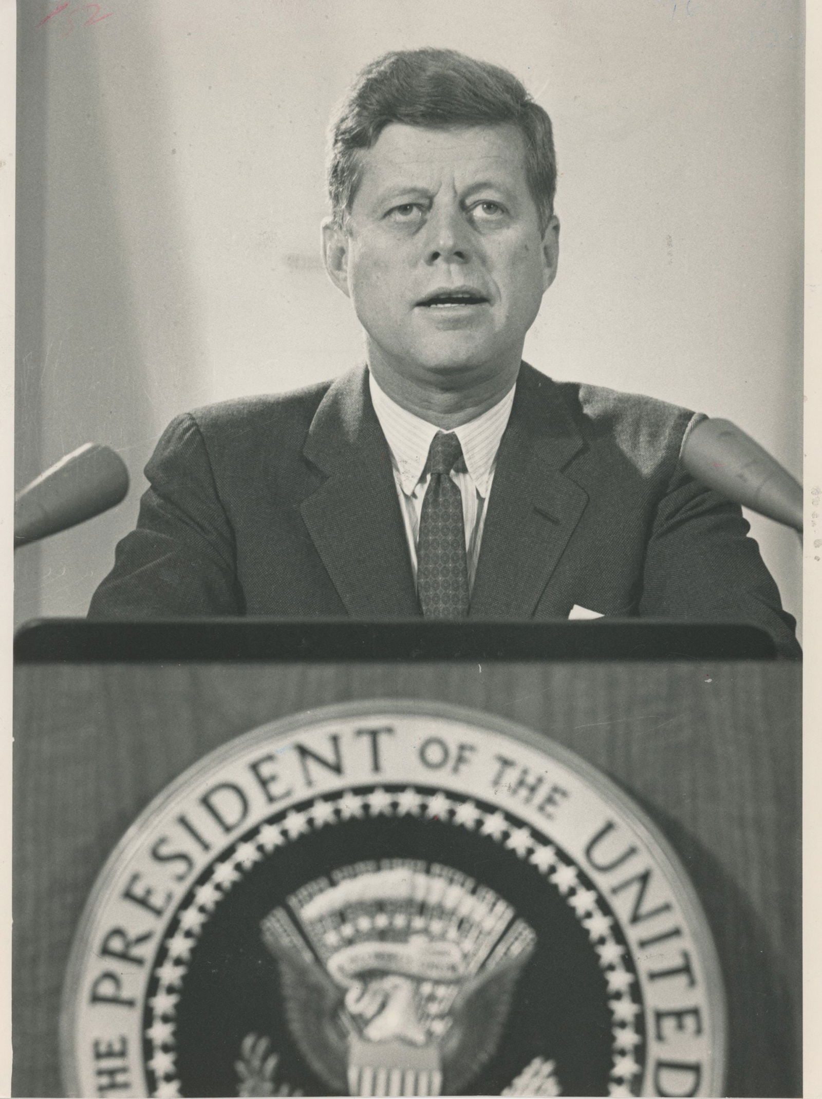 John F. Kennedy – Cuban Missile Crisis Address – Original 8 × 10 Press Photograph (1 of 2)