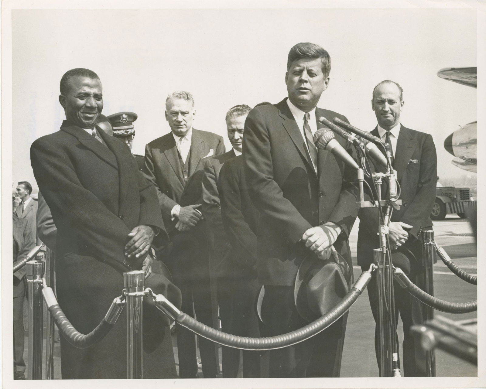 John F. Kennedy – Official White House Press Photograph – Welcoming President of Togo (1 of 2)