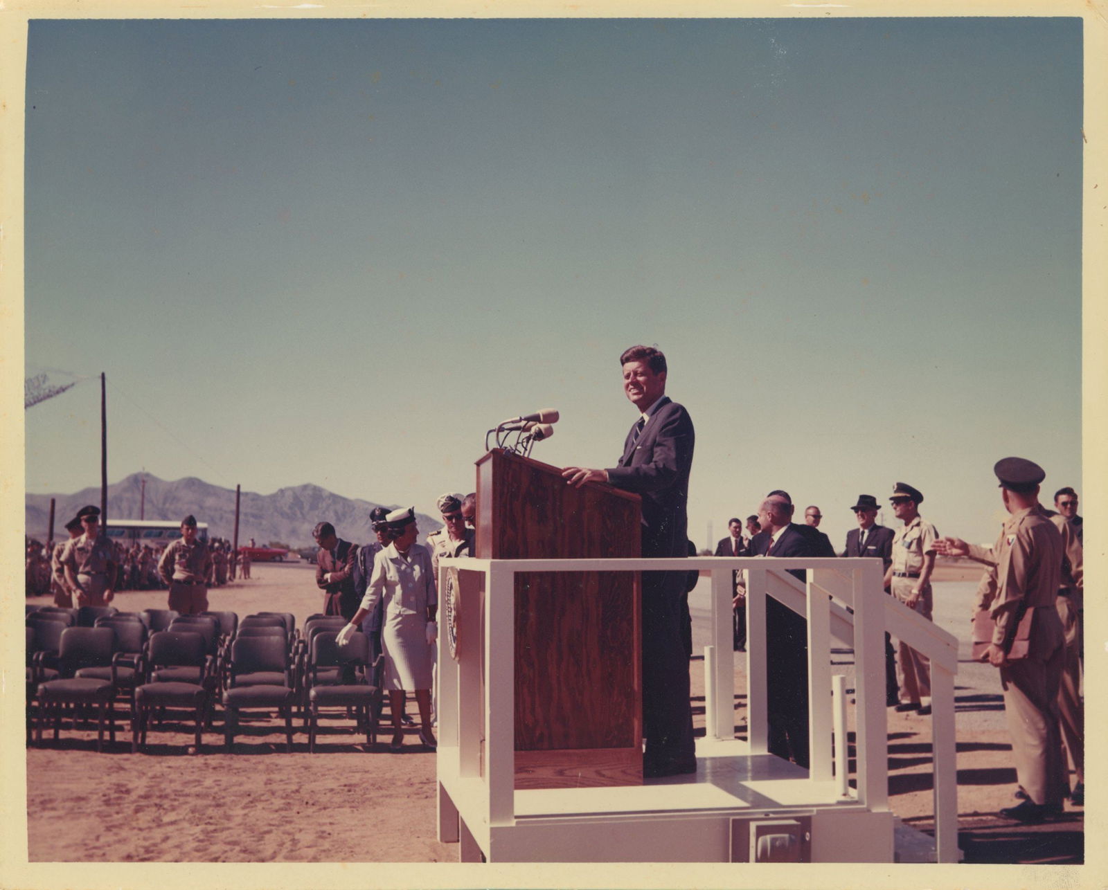 John F. Kennedy – Original 10 x 8 Photograph – White Sands Missile Range, June 5, 1963 (1 of 2)