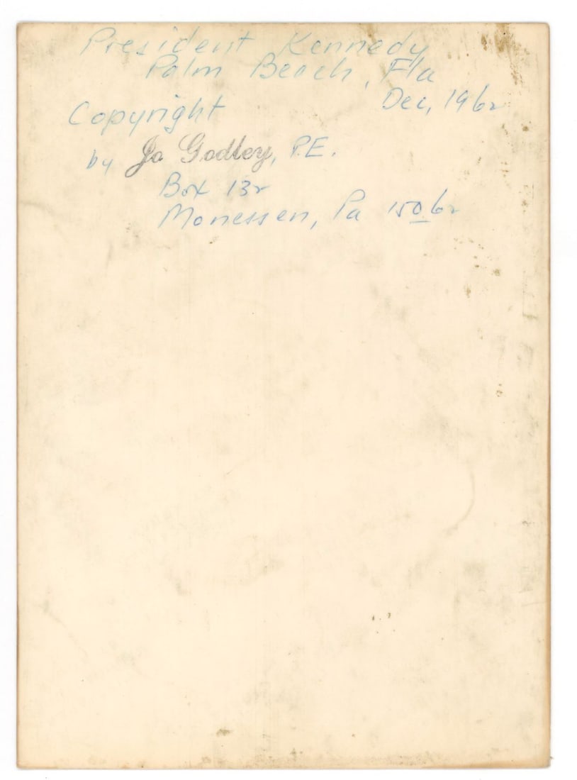 John F. Kennedy – Palm Beach, Florida – Original Period 5 x 7" Color Photograph (1962) - 2