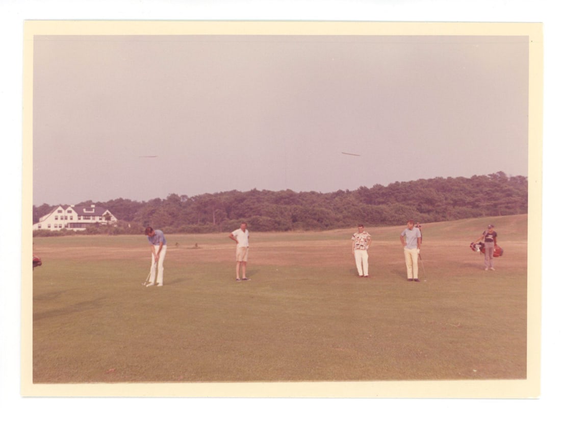 John F. Kennedy – Presidential Golf Outing – Pair of Cecil Stoughton 7 x 5" Photographs - 2