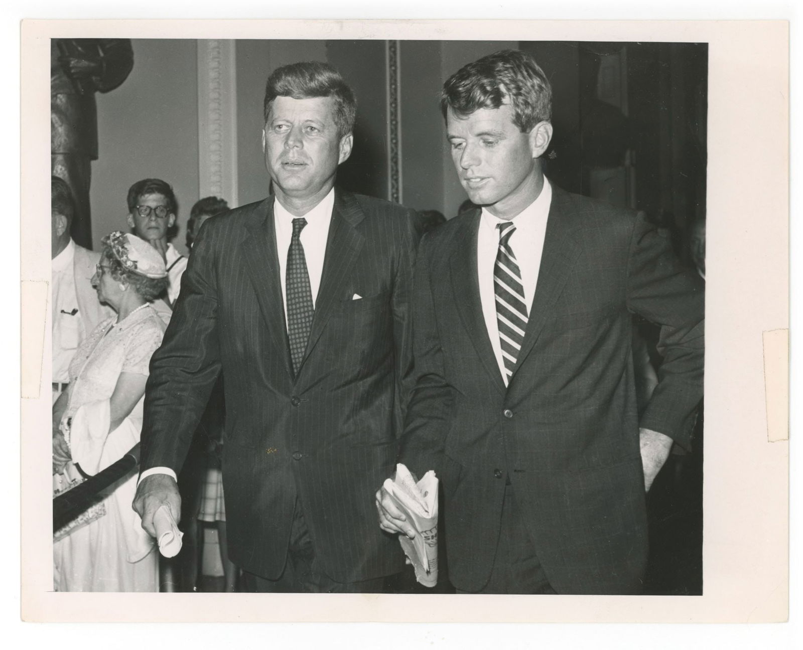 John F. Kennedy & Robert F. Kennedy – President & Attorney General – Original Press Phot (1 of 2)