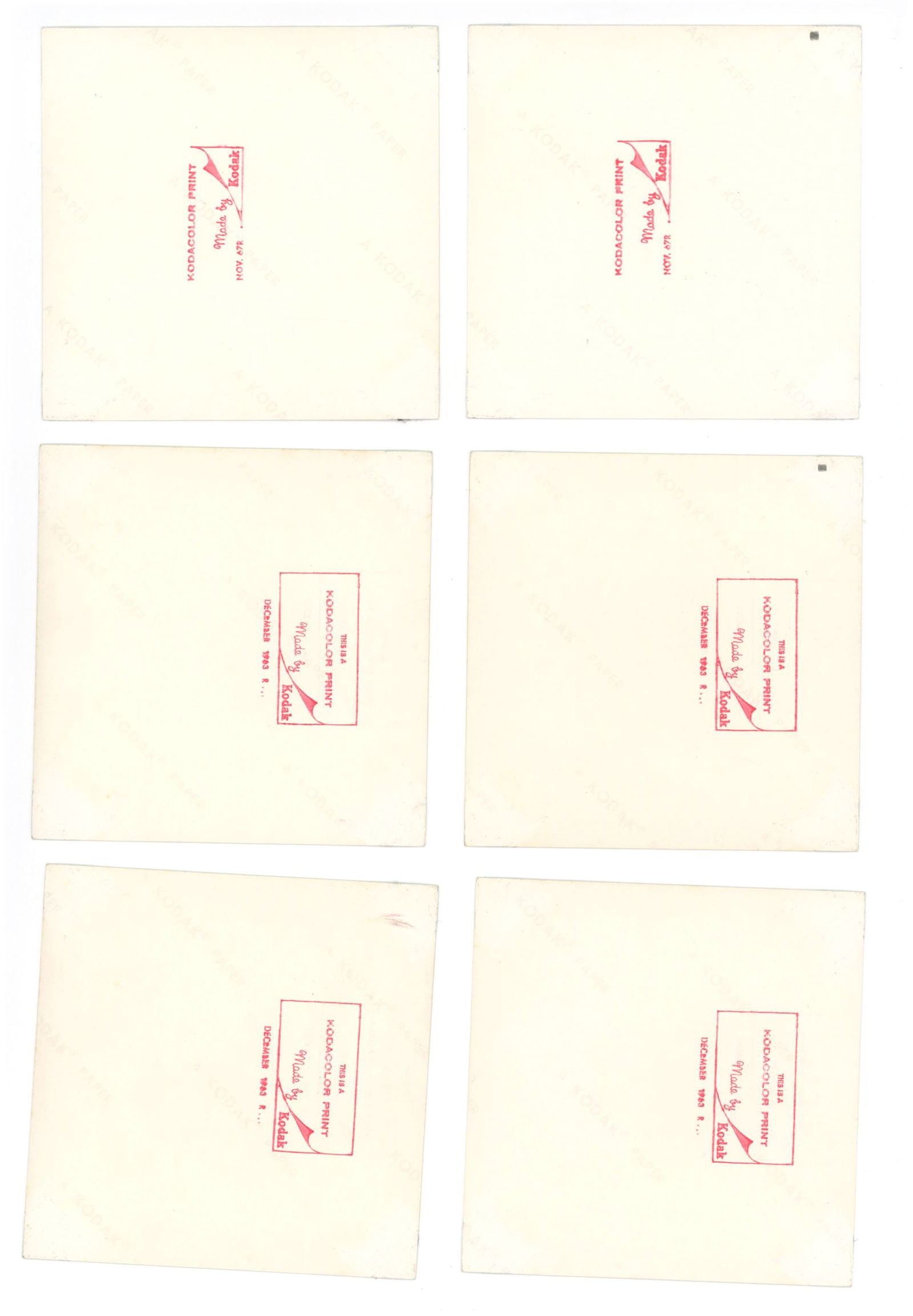 John F. Kennedy – Collection of Six Original 3.5 x 3.5" Snapshot Photographs (1963) - 2