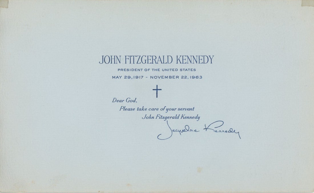 Jacqueline Kennedy – JFK Memorial First Day Covers – Presentation Folder & Pair of Tribu - 3