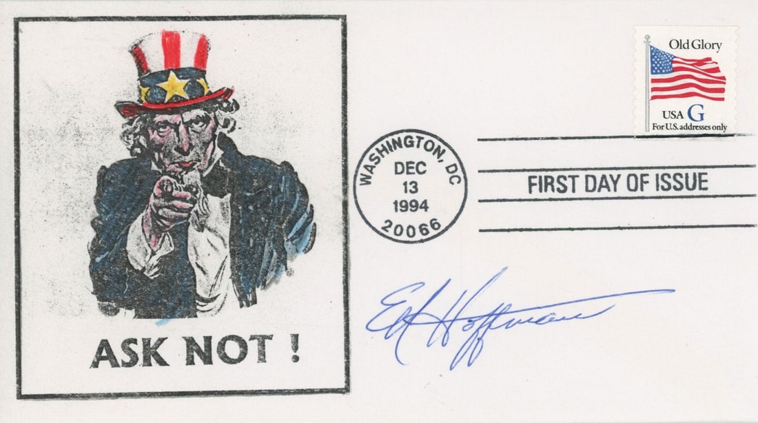 Ed Hoffman – Deaf-Mute Witness to President John F. Kennedy’s Assassination - Autographe (1 of 1)