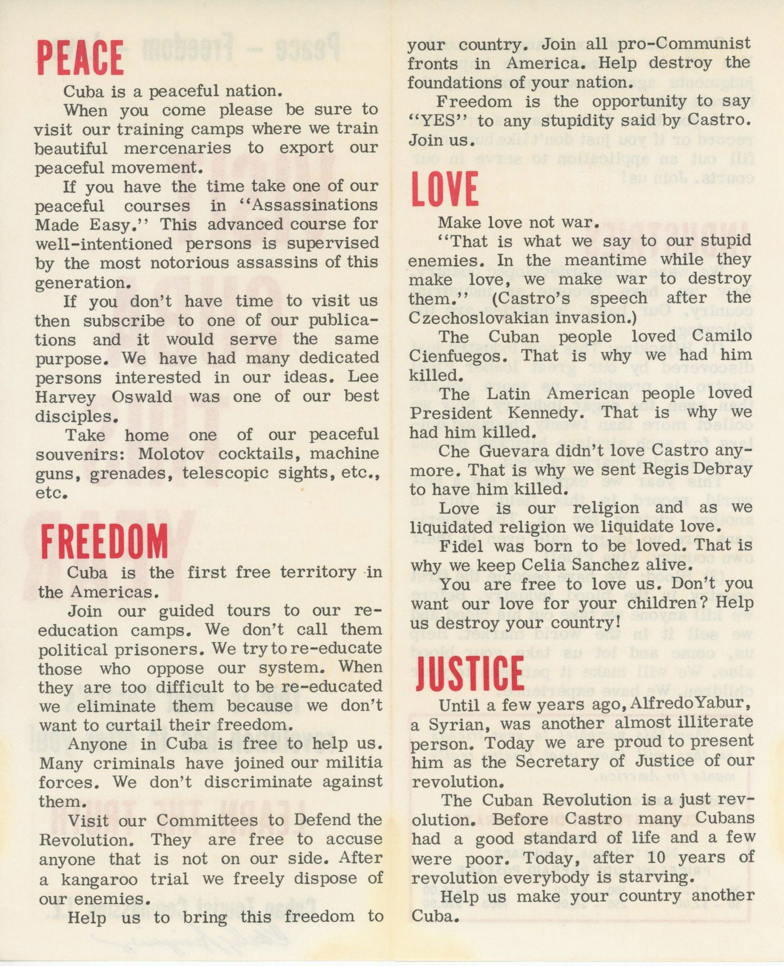 Carlos Bringuier – Cuban Exile & Oswald Adversary – Autographed Anti-Castro Pamphlet - 2