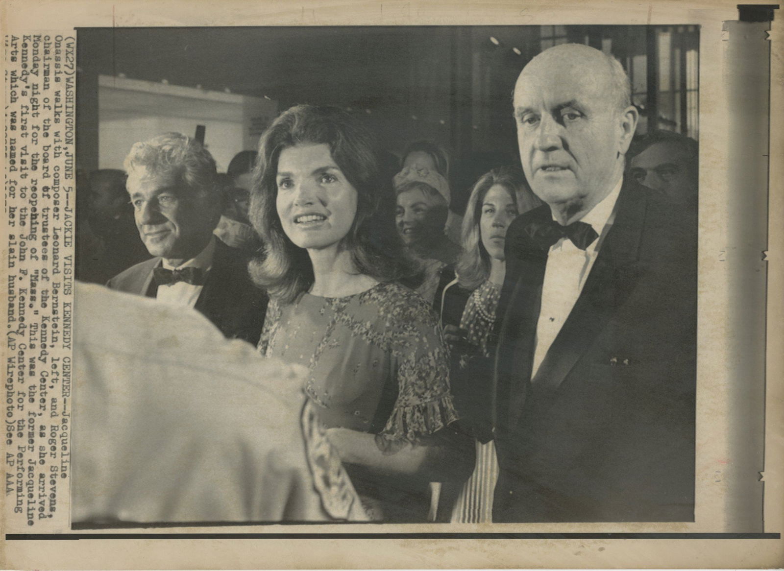 Jacqueline Kennedy – Original 1972 Kennedy Center Photograph with Leonard Bernstein – 10 (1 of 2)