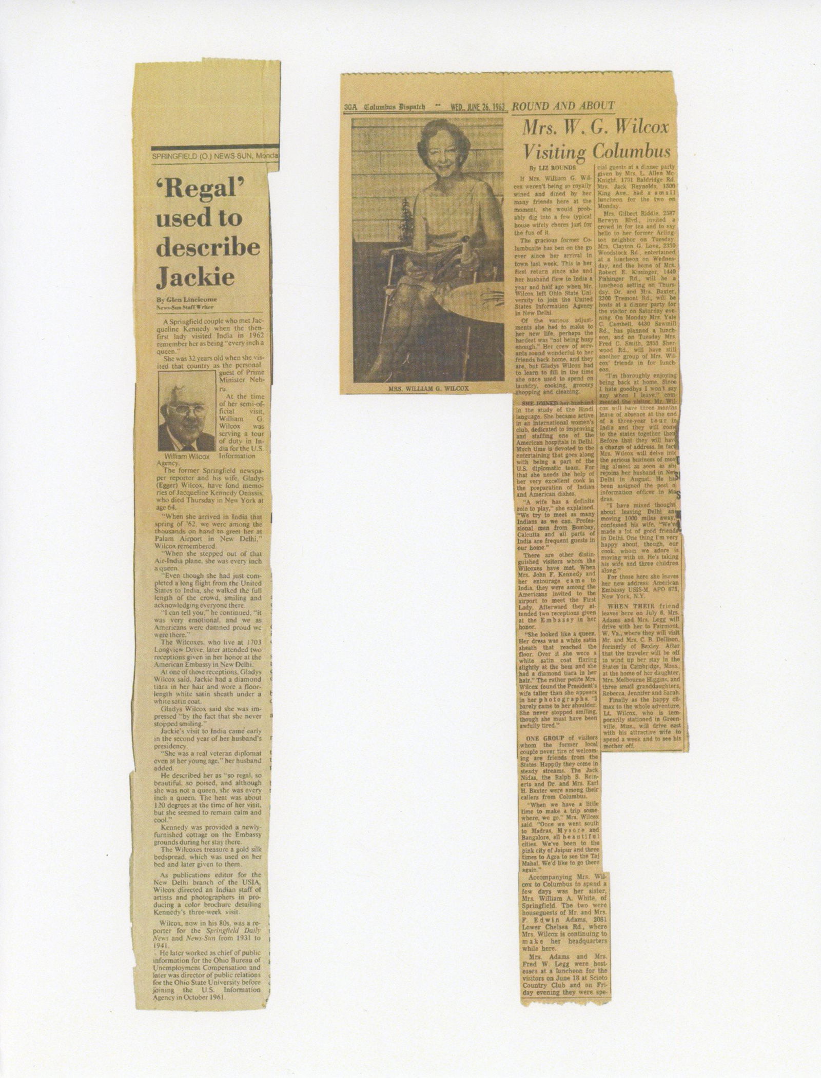 Jacqueline Kennedy – Silk Bedspread Swatch from 1962 India Diplomatic Trip – Display w/  - 3