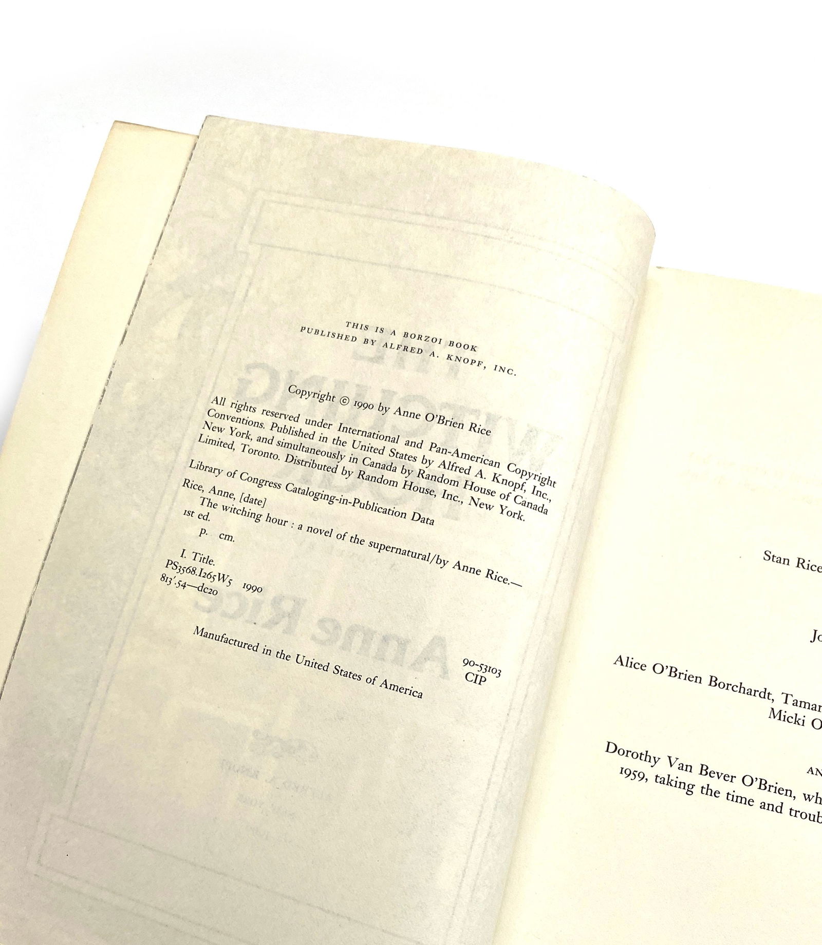 Jacqueline Kennedy – Personally Owned Anne Rice “The Witching Hour” – Sotheb - 2