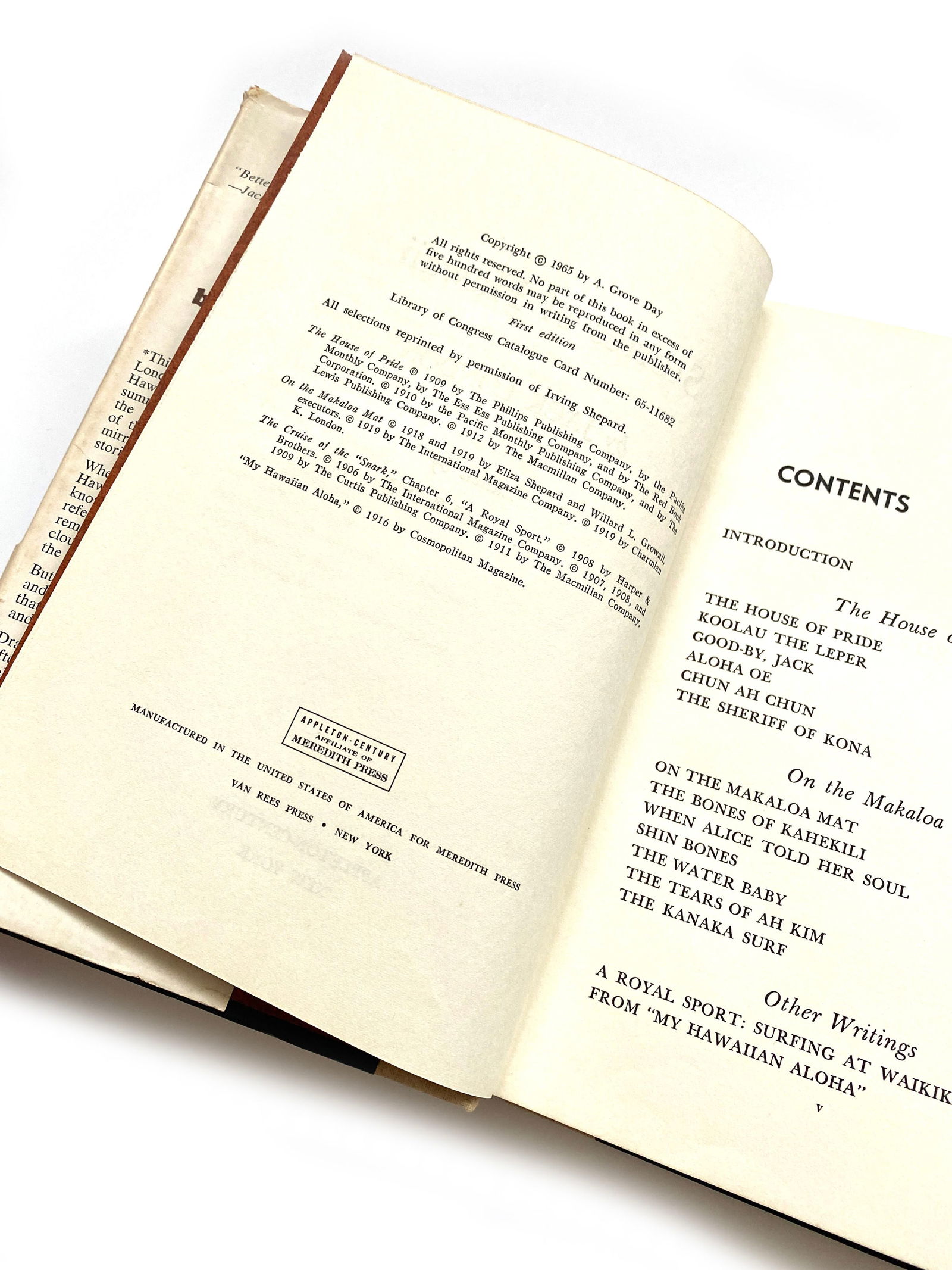 Jacqueline Kennedy – Personally Owned Jack London “Stories of Hawaii” Book – - 4