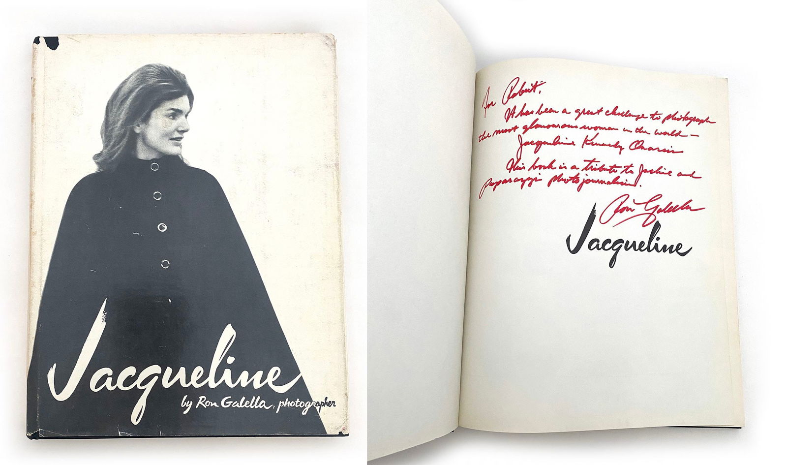 Ron Galella – Paparazzi Photographer – “Jacqueline” Hardcover Book Inscribed (1 of 11)