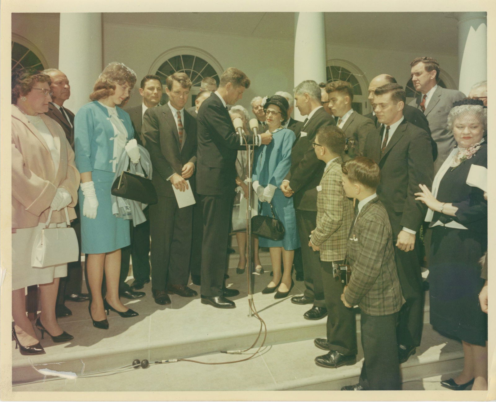 John F. Kennedy – White House Ceremony with RFK – Original 10 x 8 Photo – Cecil St (1 of 2)