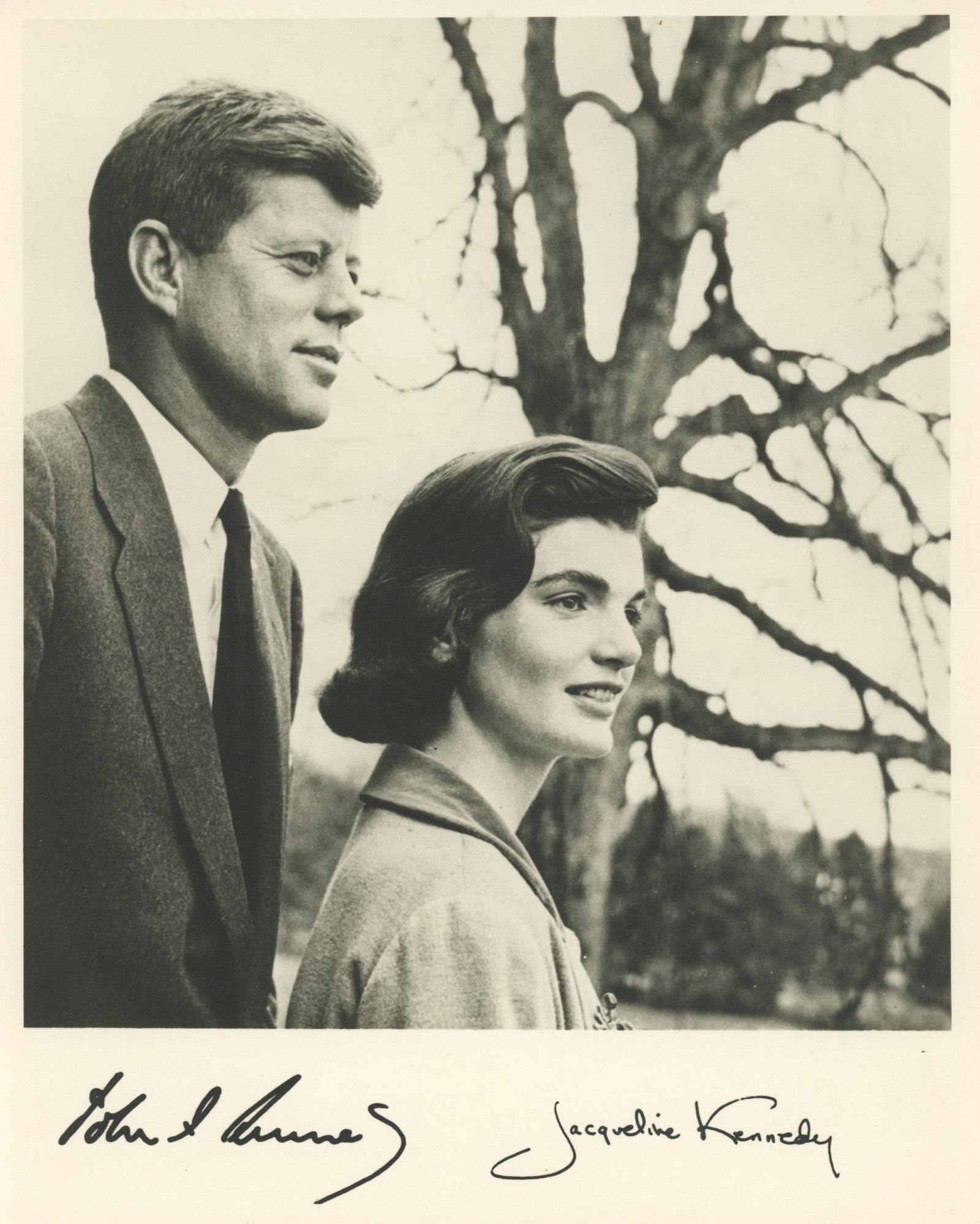 John F. Kennedy & Jacqueline Kennedy – Facsimile-Signed 8 x 10 Silver Gelatin Portraits (4) - 2