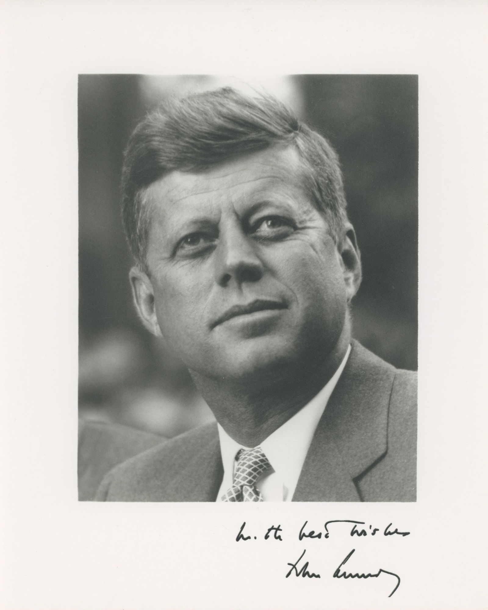 John F. Kennedy & Jacqueline Kennedy – Facsimile-Signed 8 x 10 Silver Gelatin Portraits (4) - 3
