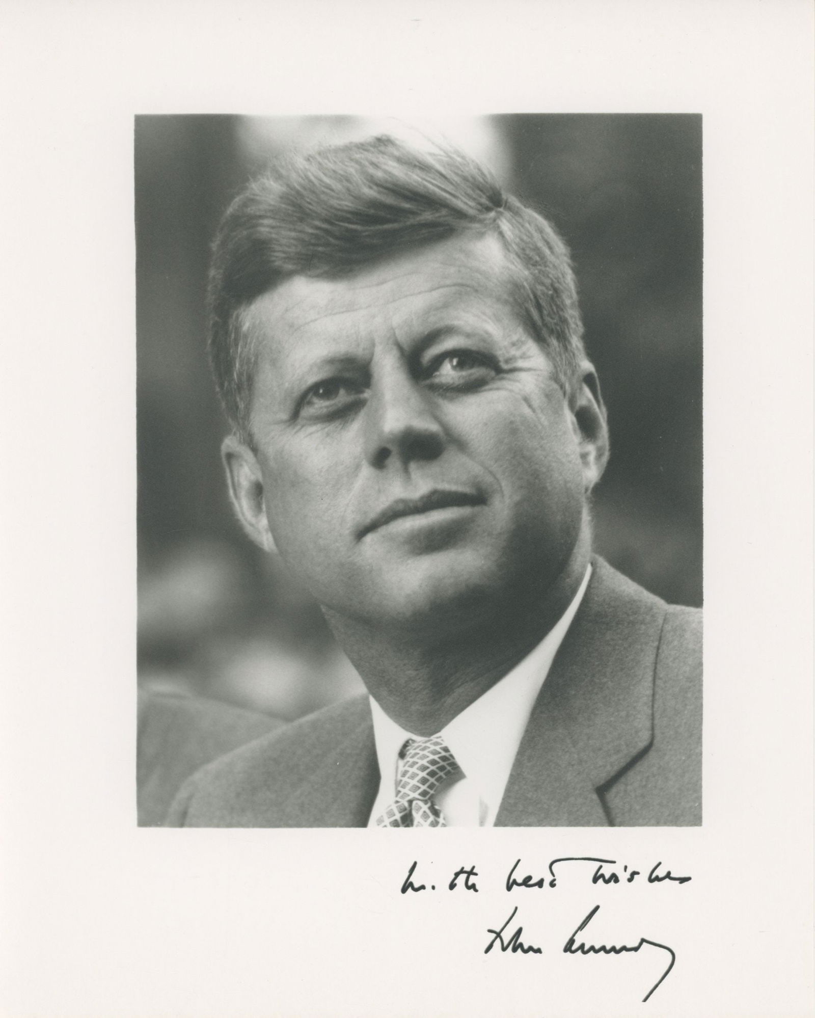 John F. Kennedy & Jacqueline Kennedy – Facsimile-Signed 8 x 10 Silver Gelatin Portraits (4) - 5