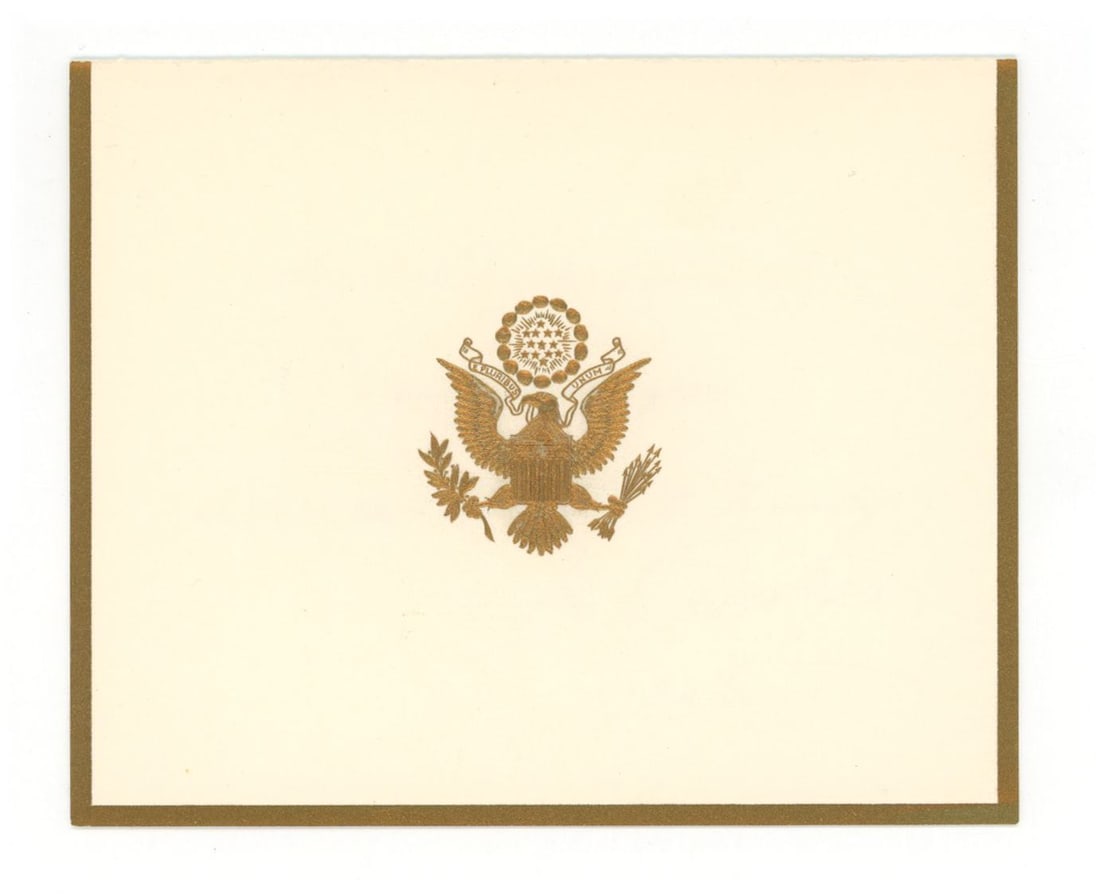 John F. Kennedy & Jacqueline Kennedy – Christmas Card – Facsimile Signature – U.S. - 2