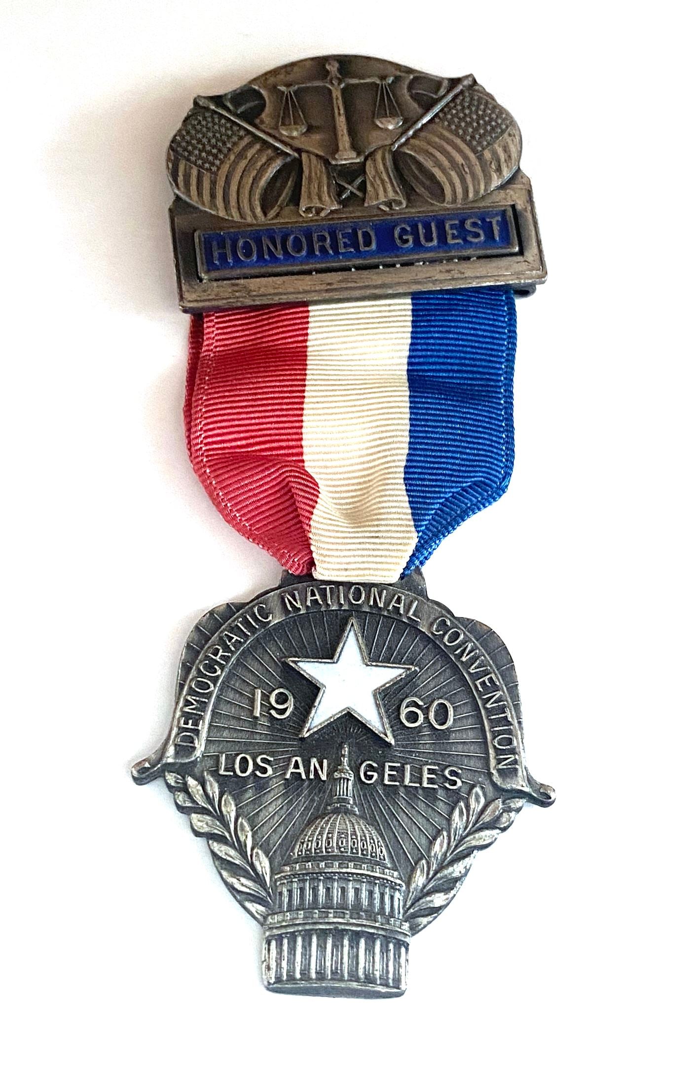 John F. Kennedy – 1960 Democratic National Convention – Honored Guest Ribbon – Los (1 of 2)