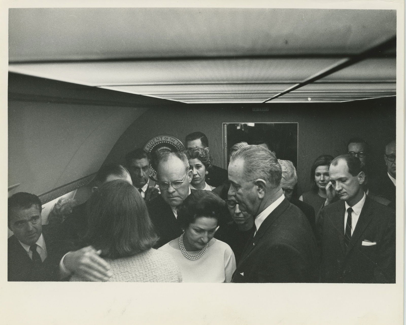 Lyndon B. Johnson – Aboard Air Force One After JFK Assassination – 10 x 8 Photo with Jac (1 of 2)