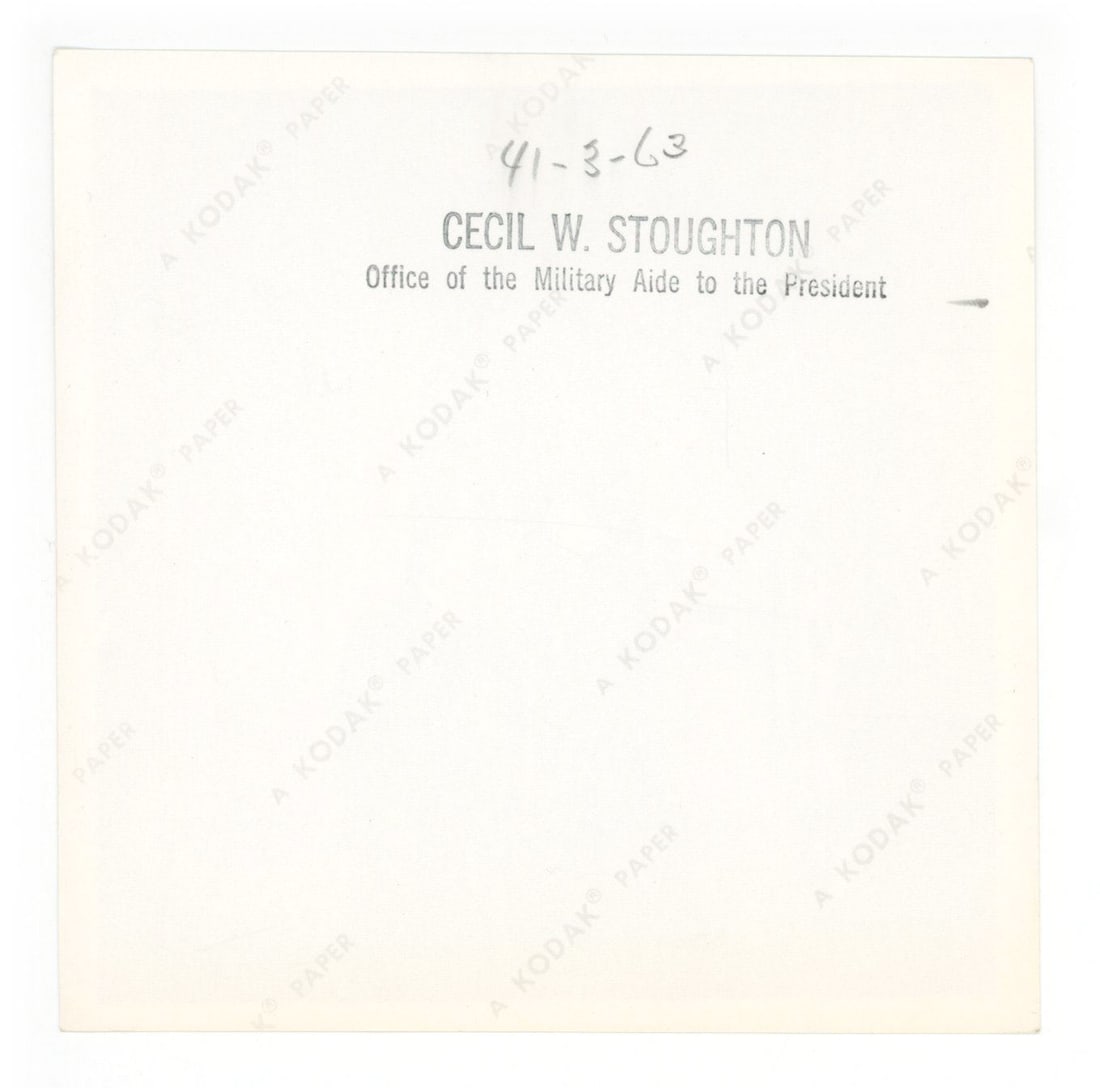 John F. Kennedy – Medal Presentation to General Lauris Norstad – Original Cecil W. Stoug - 2