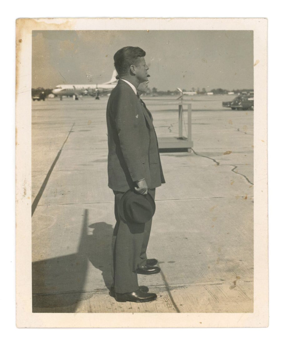John F. Kennedy – 5 Days Before Assassination – Tampa, FL Airport Arrival – Origin (1 of 2)