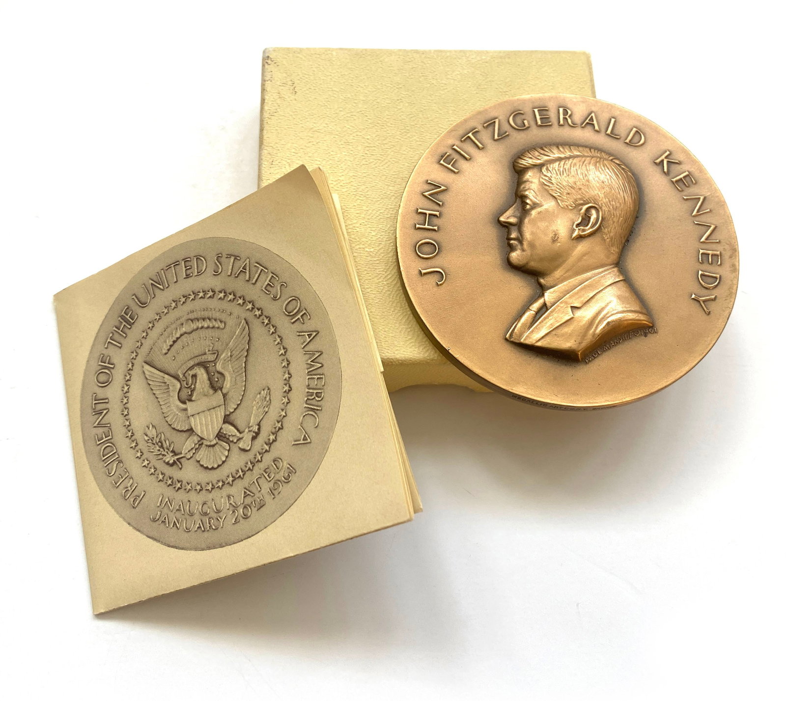 John F. Kennedy – Presidential Inauguration – Bronze Inaugural Medallion – January (1 of 3)