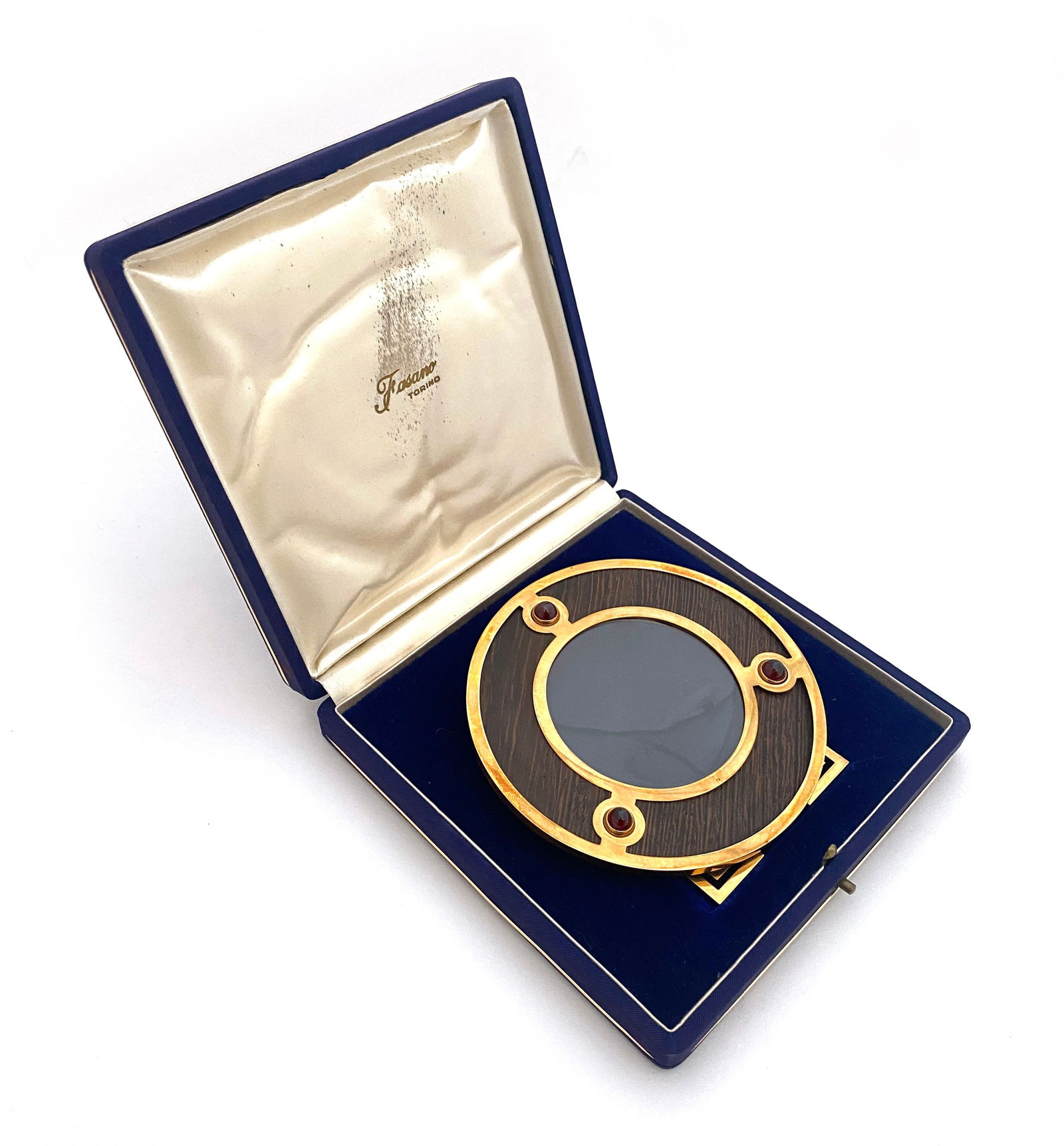 John F. Kennedy – Personally Owned Gold & Ruby Picture Frame – Evelyn Lincoln Provenance - 3