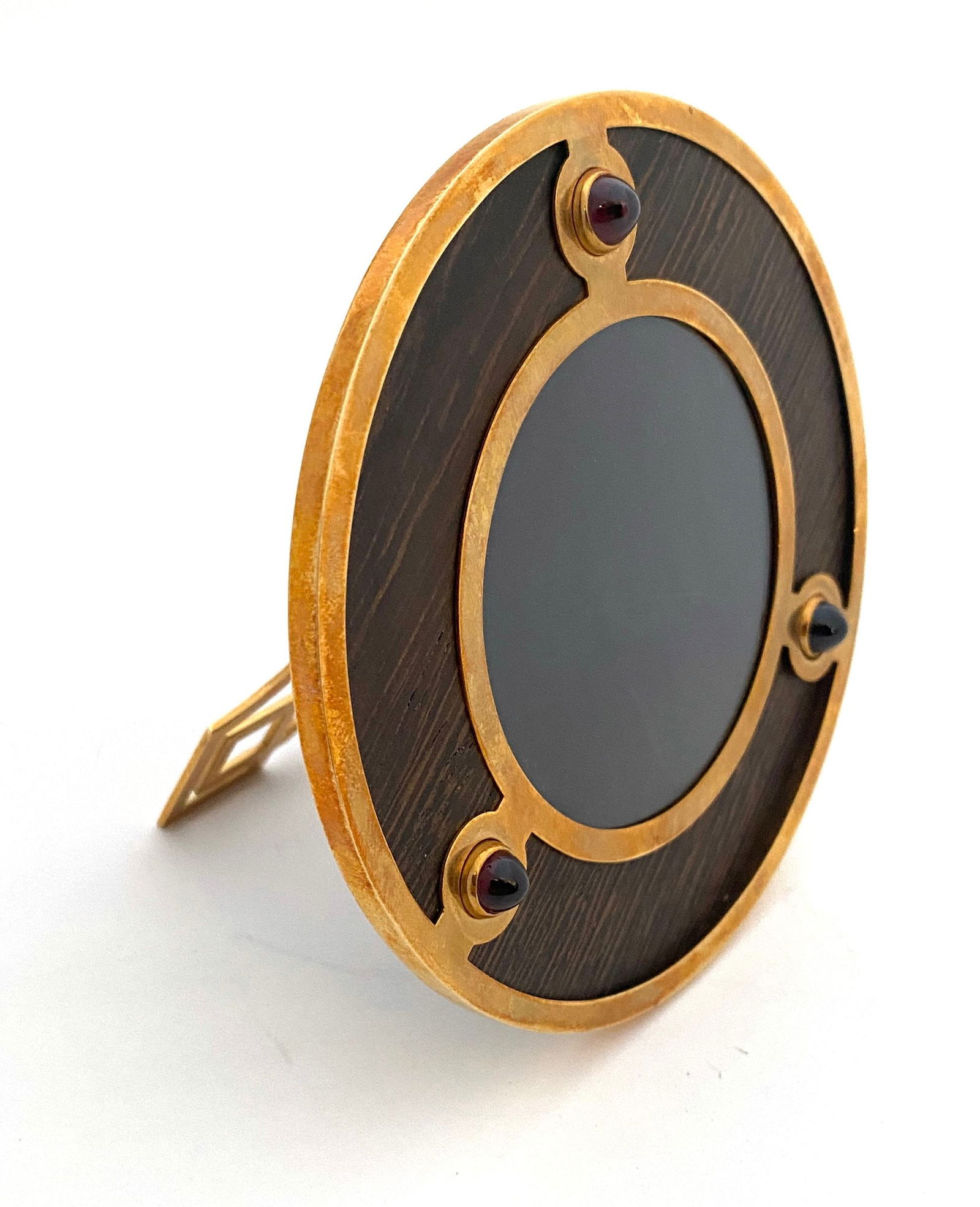 John F. Kennedy – Personally Owned Gold & Ruby Picture Frame – Evelyn Lincoln Provenance - 4