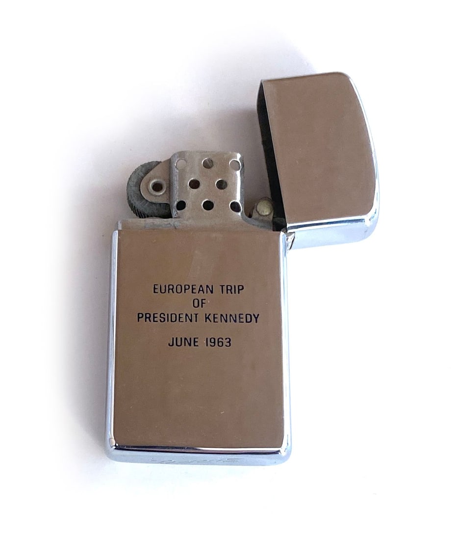 John F. Kennedy – Presidential Issued Zippo-Style Lighter from European Trip - 2