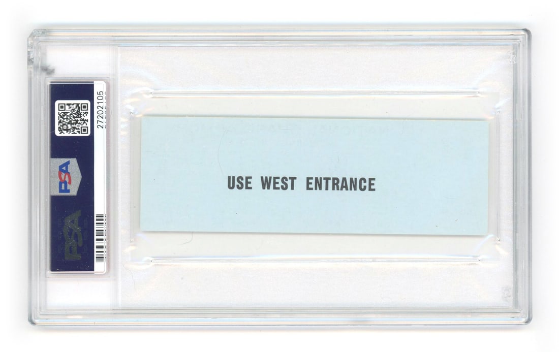 John F. Kennedy – Presidential Inaugural Gala – PSA Encapsulated Admission Ticket – - 2