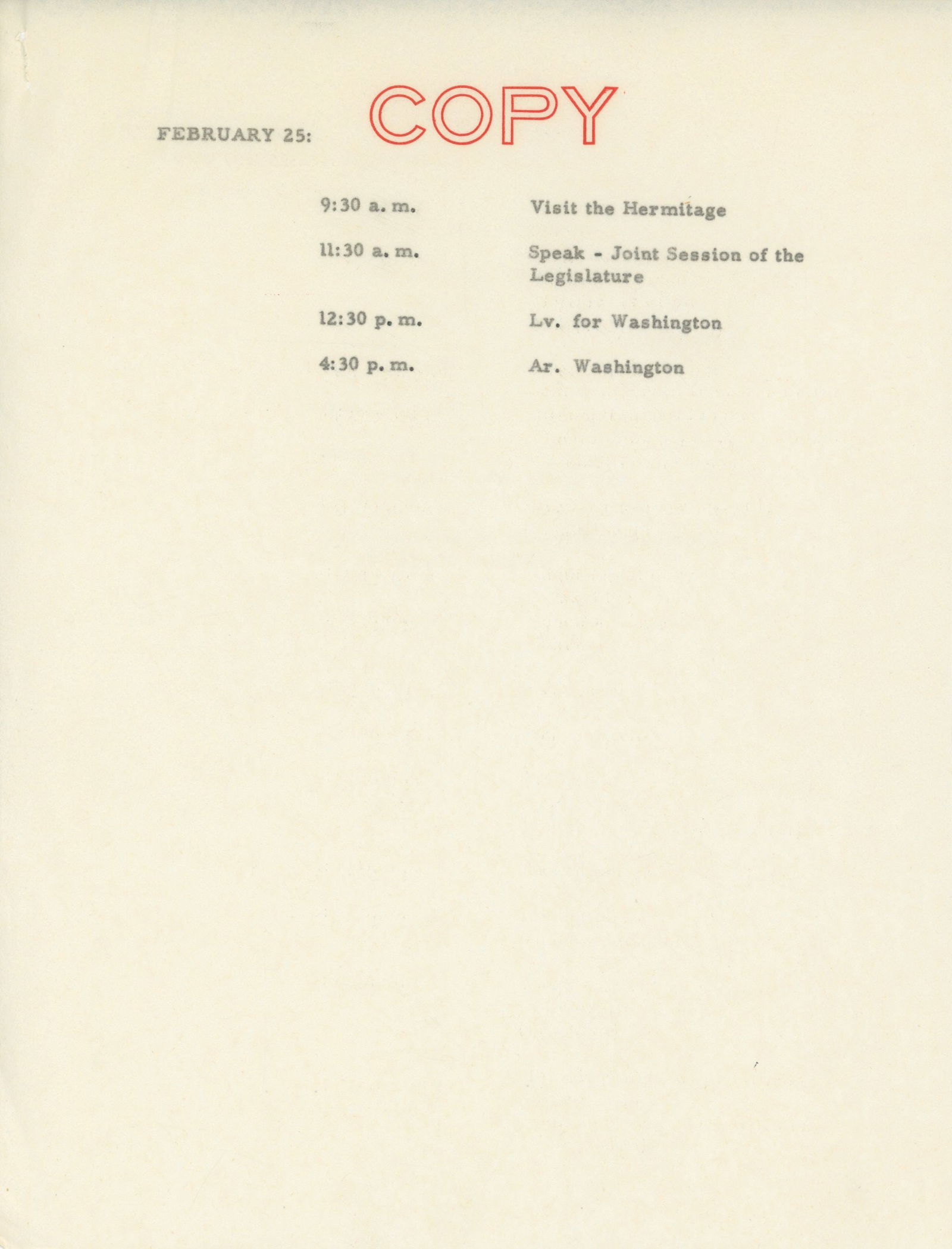 John F. Kennedy – Annotated Tennessee Trip Itinerary File as Senator – 3 Pages + Handwri - 4