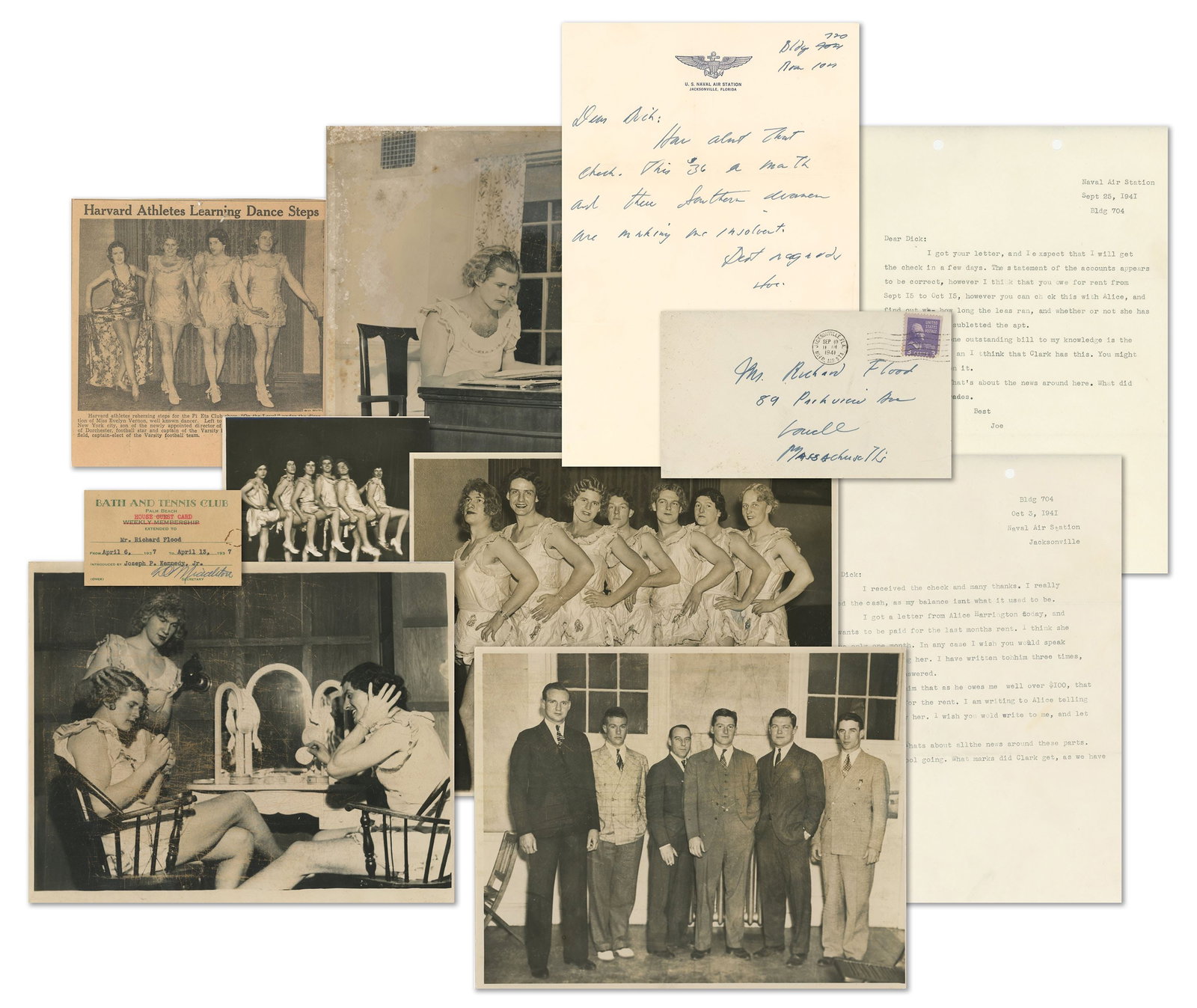 Joseph P. Kennedy Jr. – Harvard Archive – Letters, Photos (Dressed in Drag), Ephemera (1 (1 of 10)