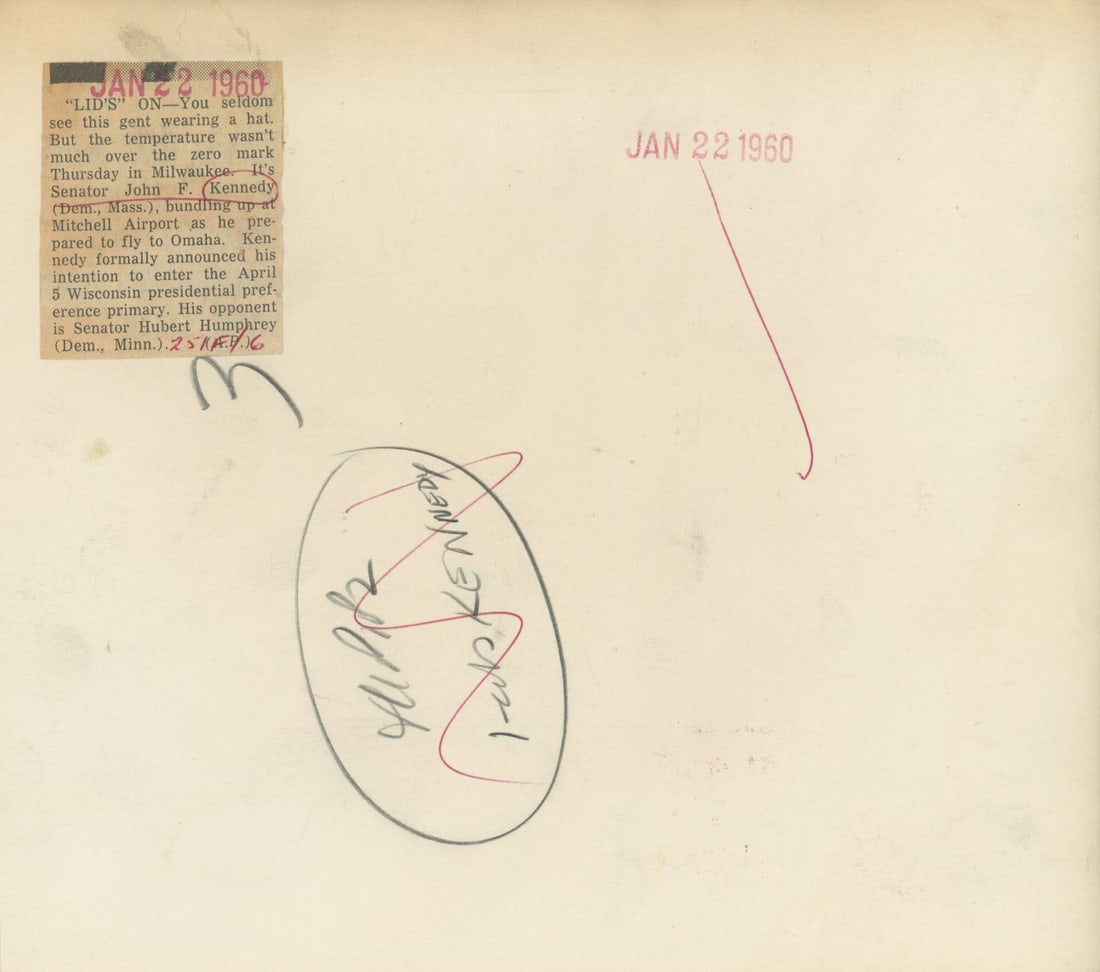 John F. Kennedy – Campaign Trail at Mitchell Field – Original Press Photograph – J - 2