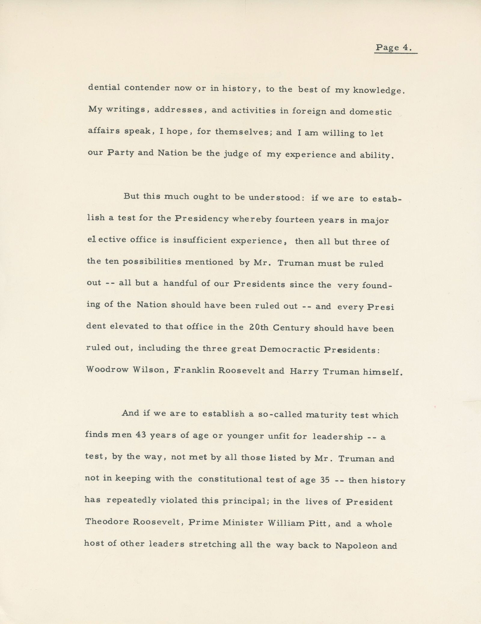 John F. Kennedy – 1960 Presidential Campaign – Autographed 7-Page Press Release Respondi - 4