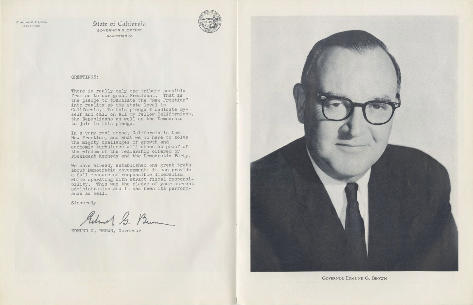 John F. Kennedy – Tribute Program – Fairmont Hotel, San Francisco, May 20, 1961 - 2