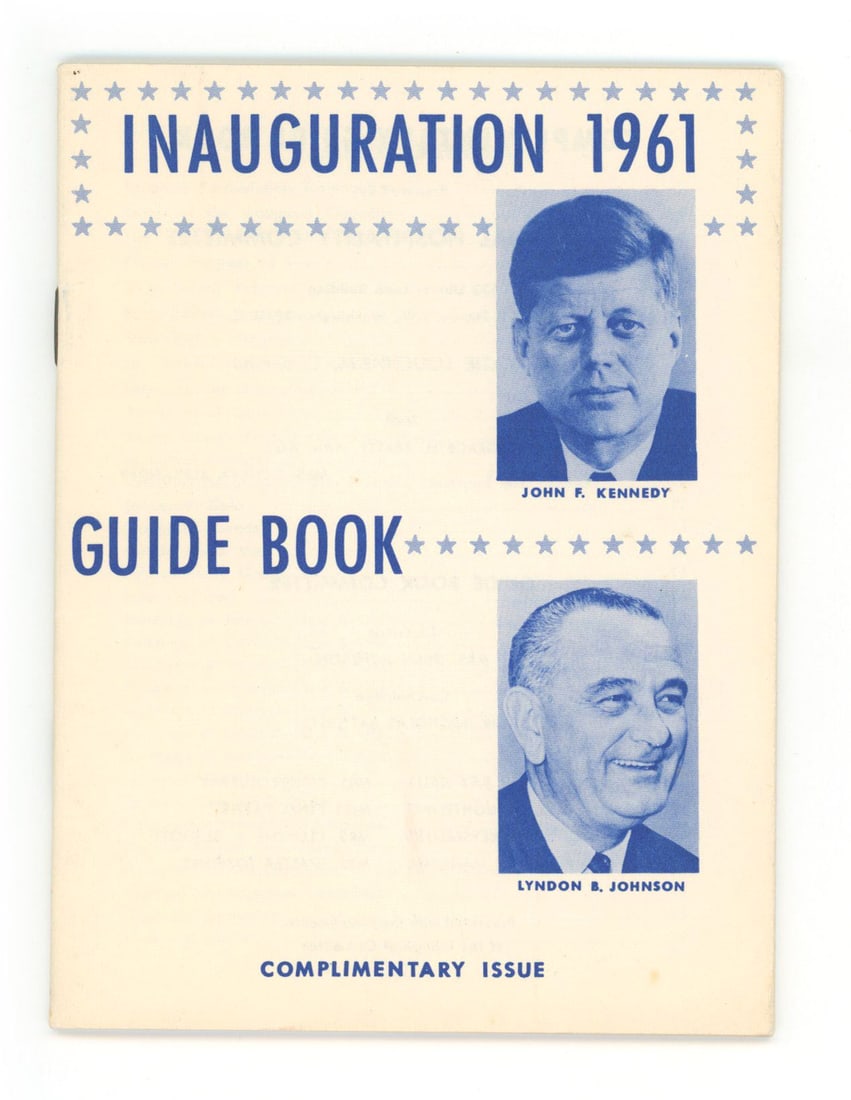 John F. Kennedy – 1961 Presidential Inauguration – 29-Page Pocket Guide Book (1 of 3)