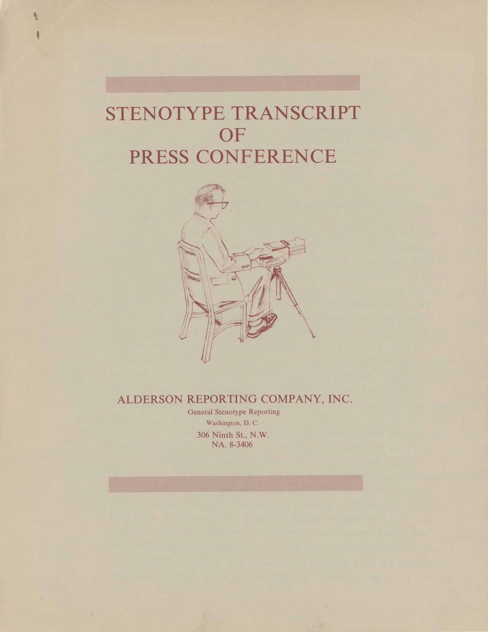 John F. Kennedy – November 14, 1963 – White House Press Conference 18-Page Stenotype Tra - 2