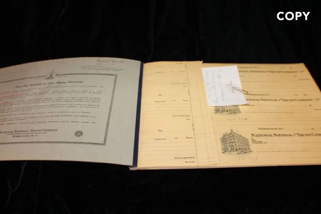 John F. Kennedy – Personally Owned Blank Check – National Savings and Trust Company - 3